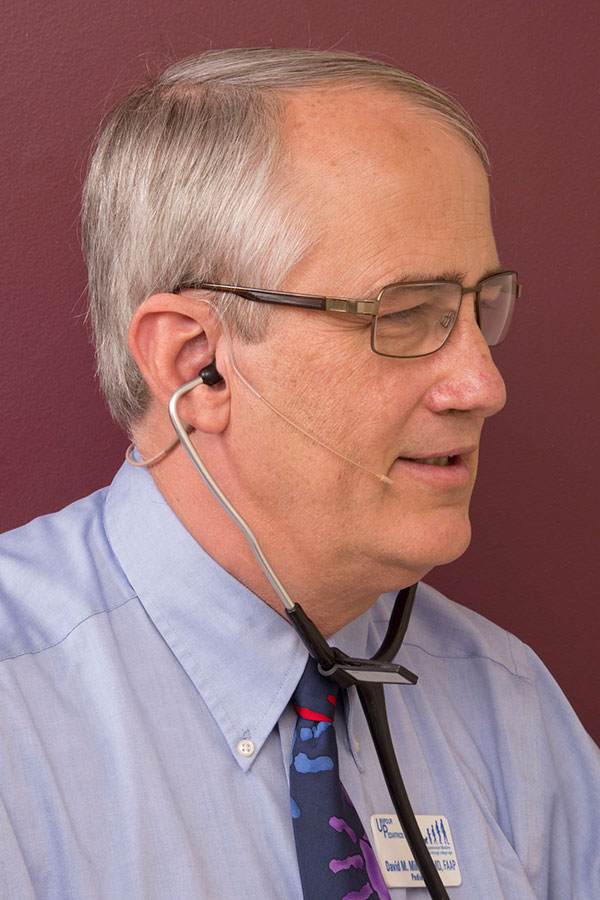 David Millsaps wears his E6 Earset